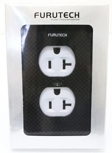 GENUINE Furutech 104-D carbon fiber Hi-Performance Duplex Outlet Cover *1PCS - Picture 1 of 2