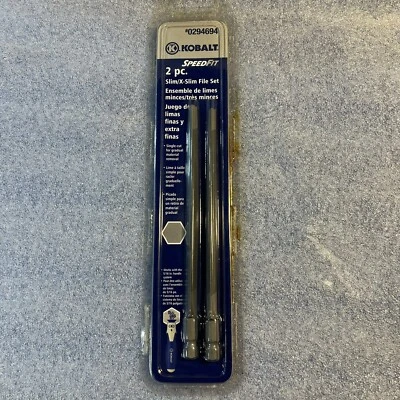 Kobalt 2-PC 6-in Slim/X-Slim File Set  (5/16" handle system) #0294694 N O Stock - Image 1 of 2