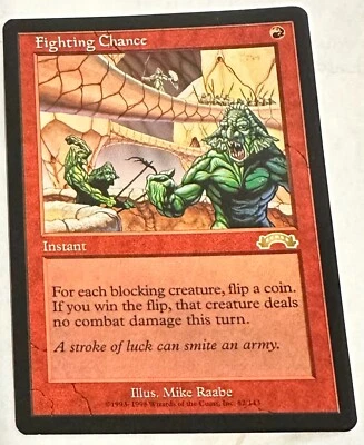 Fighting Chance - Rare - MTG Exodus - Magic the Gathering - - Image 1 of 4