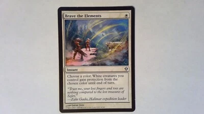 Brave the Elements	 Zendikar - Magic the Gathering White - Image 1 of 2