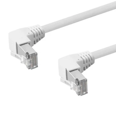 Cavo patch DSL CAT5e cavo di rete cavo LAN di rete FUTP schermato 90° RJ45 - Immagine 1 di 4