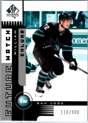 William Eklund 2021-22 SP Authentic Retro Future Watch /900 RC Sharks 2 - Image 1 of 2
