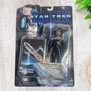 NIB Vintage Playmates Star Trek First Contact Cmdr. Geordi LaForge w/Accessories - Picture 1 of 3