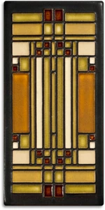 Frank Lloyd Wright Skylight (Brown) 4″×8″ Decorative Tile - Picture 1 of 1