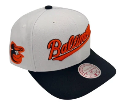 Mitchell & Ness MLB Baltimore Orioles Evergreen Pro Crown Snapback Hat, Cap, New - Image 1 of 4