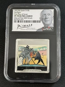 Spain 2023M €10 Picasso - Bullfight Colorized - NGC PF 70 Ultra Cameo - Picture 1 of 4