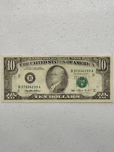 1993 $10 Ten Dollar federal reserve notes - Picture 1 of 2