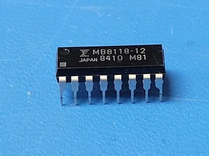 (2 PCS) MB8118-12 FUJITSU Page Mode DRAM 16KX1 120ns NMOS PDIP16 - Picture 1 of 1