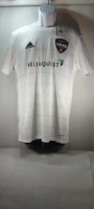Adidas Men 's soccer Jersey M White (6) - Picture 1 of 6
