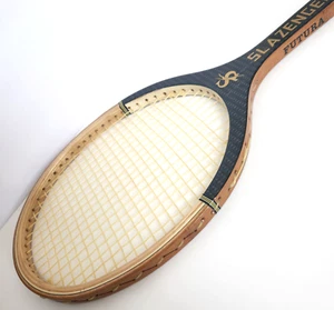 Vintage Slazenger Futura Graphite Composition Bamboo Tennis Racquet 4 5/8 Rare - Picture 1 of 17