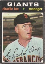 1971 Topps # 517 - CHARLIE FOX - SAN FRANCISCO GIANTS - SET BUILDER