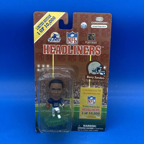 Headliners NFL Barry Sanders Detroit Lions collector series 1997 NIP Cover