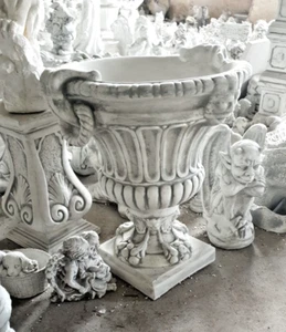 🔶 Pflanzschale Steinschale Blumenkübel BAROCK II Steinvase Steinkunst BLACKFORM - Bild 1 von 5
