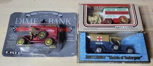 1913 Ertl Agway Dime Bank, 1918 Crossley RAF Tender, Lledo Horse Drawn Carriage - Picture 1 of 8