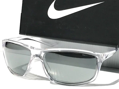 NUEVO NIKE ADRENALINE Gris Transparente MAX Óptica Plateado Lente Espejo Gafas de Sol EV1112 900 Foto 1 de 4