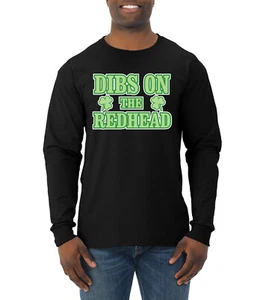 Camiseta Dibs On The Redhead Divertida Irlandesa Bebida Clásica San Patricio Día - Imagen 1 de 6