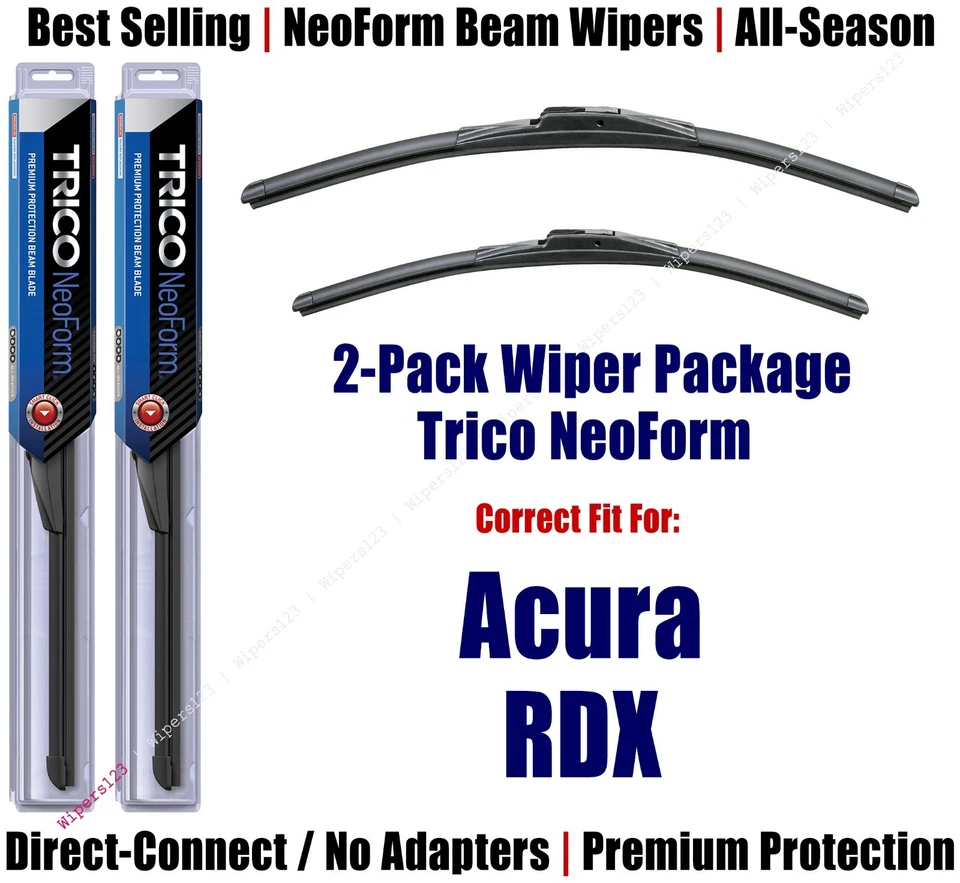 Paquete de 2 limpiaparabrisas NeoForm súper premium aptos para 2019+ Acura RDX - 16260/180 Foto 1 de 1