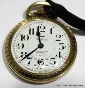 Vintage Waltham 17 Jewels 10k Rolled Plated Resistant Antimagnetic Pocket Watch - Picture 1 of 9