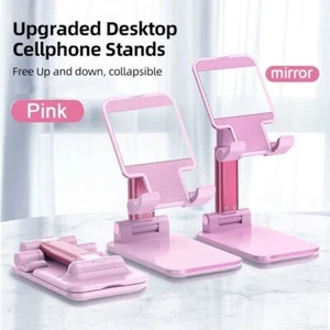 Adjustable Phone Tablet Desktop Stand Desk Holder Mount Cradle For iPhone iPad - Picture 1 of 13