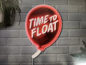 Pennywise It "TIME TO FLOAT" Neon Sign Balloon Spirit Store Exclusive - Picture 1 of 3