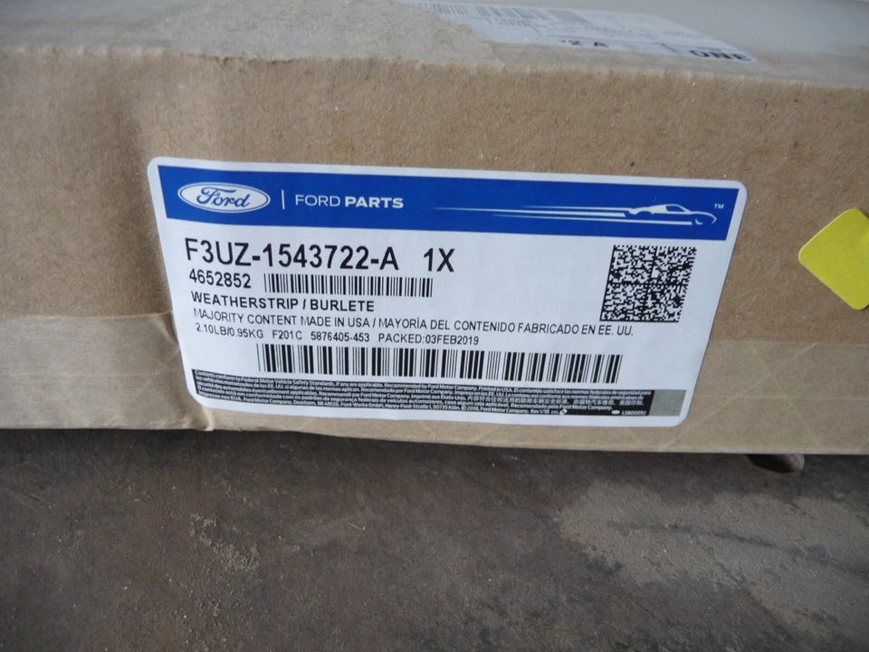 Ford F3UZ1543722A Genuine OEM Factory Original Weatherstrip