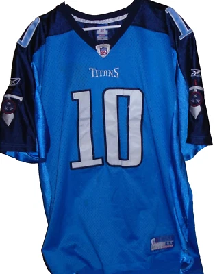 vintage VINCE YOUNG #10 reebok  TENNESSEE TITANS stitched size 54 - Image 1 of 3