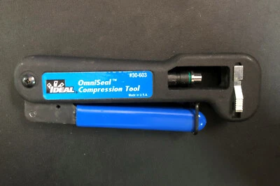 IDEAL Omniseal Pro 30-603 Conn. Compression Tool Cable Types RG6; RG6 Quad RG59 - Image 1 of 4