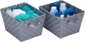 Honey-Can-Do STO-05088 Gewebte Körbe, Grau, Mittel, 2 Stück (2er Pack) - Bild 1 von 10
