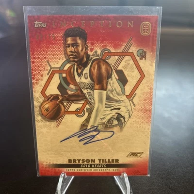 2022 Topps Inception OTE- #IA-BT1 Bryson Tiller Red Auto /75 - Image 1 of 2