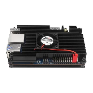 Aluminum Case With Heatsink Black Metal Shell Protective For Orange Pi 5/5B l - Afbeelding 1 van 11