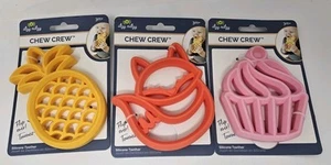 Itzy Ritzy Silicone Teething toys Chew Crew BPA Free - Lot of 3 New Toys - Picture 1 of 5
