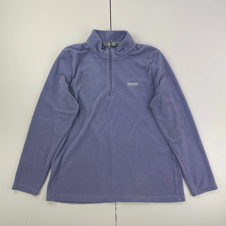 REGATTA Fleece 18 Blue Women's Long Sleeve 1/4 Zip - Image 1 of 4