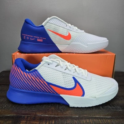 Tênis Nike Zoom Vapor Pro 2 HC masculino tamanho 13 quadra DR6191 106 azul branco - Imagem 1 de 4
