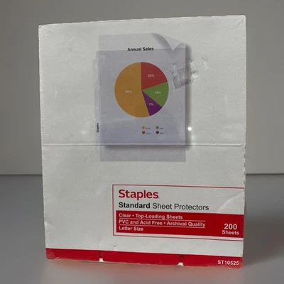 200 件透明板材保护膜 8.5 x 11 顶部装载非 PVC 耐用 - 全新 — 第 1/4 张图片