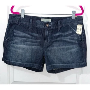 Maurices Vintage Y2K Dark Wash Denim Shorts NWT size 13/14 - Picture 1 of 4