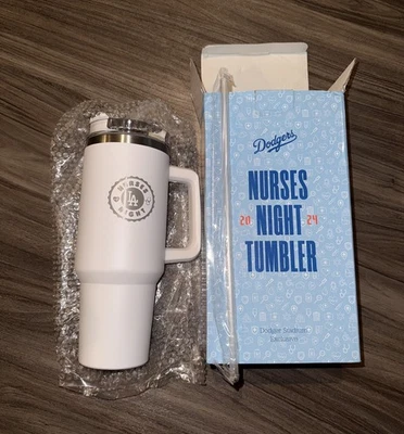Los Angeles Dodgers  2024 NURSE NIGHT  TUMBLER SGA New In Box - Image 1 of 3