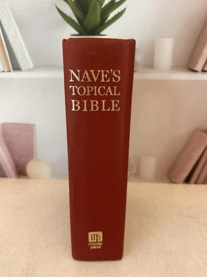 Nave's Topical Bible by Billy Graham; HCDJ Acc Moody 1974 - Image 1 of 4
