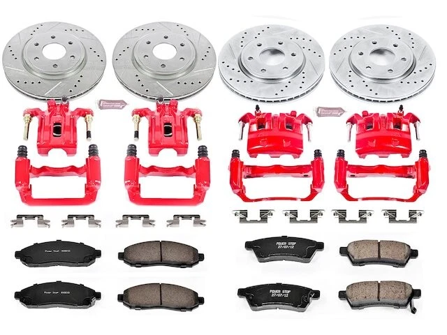 Front and Rear Brake Pad and Rotor Kit For 2009-2012 Suzuki Equator MD454MB - Image 1 of 1