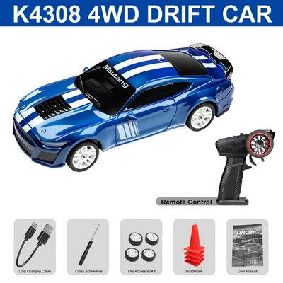 Wltoys K4308 RC Drift Car 1/43 4WD 2.4G with Auxiliary Gyro Racing/Drifting Tire - Image 1 of 4
