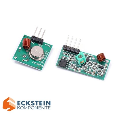 433 Mhz Sender Empfänger RF Funk Modul FS1000A mx-rm-5v Arduino Raspberry Pi - Bild 1 von 4
