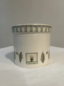 Pfaltzgraff Naturewood Garden Theme 5 1/2 in Crock Canister - Picture 1 of 5