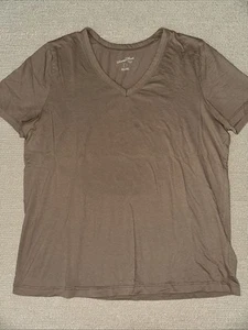 Universal Thread Womens V-Neck Tee Shirt Taupe Size Large NWOT - Bild 1 von 3