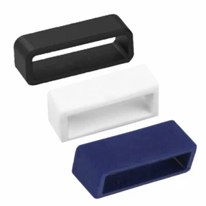5x Correa de reloj negra Correa de bucle Soporte de caucho de silicona Hebilla de 12 mm - 24 mm - Imagen 1 de 19
