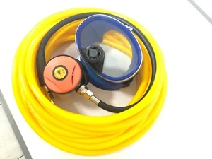Respiratore 2° stadio immersioni snorkeling + kit tubi 50/100 piedi 145PSI M10*1 - Foto 1 di 19