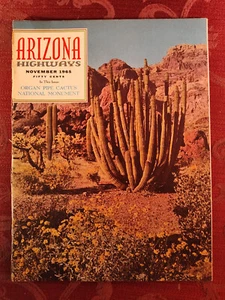 Rare ARIZONA HIGHWAYS Magazine November 1965 Organ Pipe Cactus Sonoran Desert - Picture 1 of 2