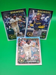 2024 Topps Jackson Chourio Rookie Combo (Update - Debut - Holiday) - Picture 1 of 1