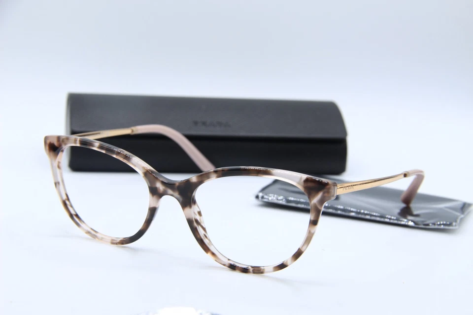 NUEVAS GAFAS PRADA VPR 17W ROJ-1O1 ROSA HABANA BRONCE MARCOS AUTÉNTICOS 53-19 Foto 1 de 4