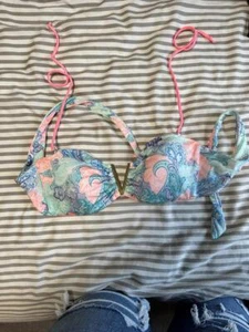 Victoria's Secret Paisley Bandeau Bikini Top - Large - Picture 1 of 3