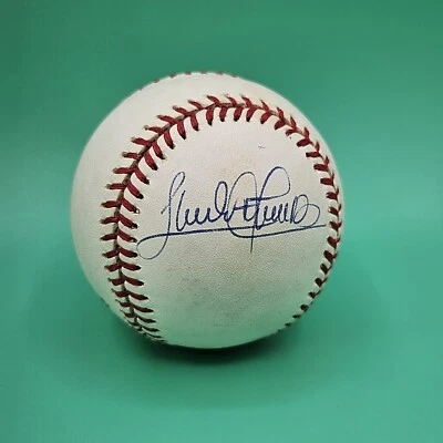 SANDY ALOMAR JR. INDIANS HOF SIGNED AUTOGRAPHED M.L. BASEBALL 6/1996 - Image 1 of 4