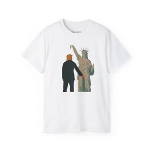 Funny Trump Grab Them By The P***y Statue of Liberty Tee, Political Graphic - Picture 1 of 25